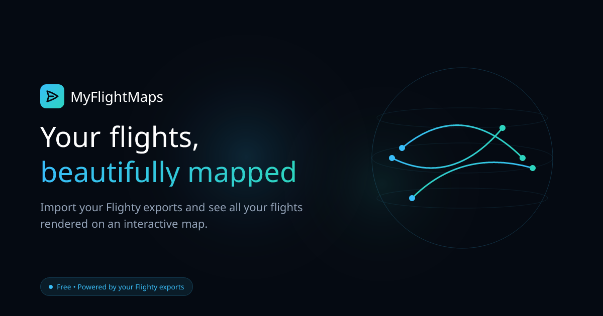 My Flight Maps — flight history visualizer